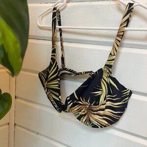 Vintage Liquid Blue Bikini Top